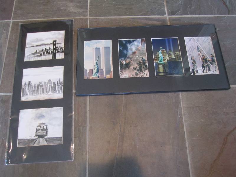 Patriotic wall art, each approx. 10...