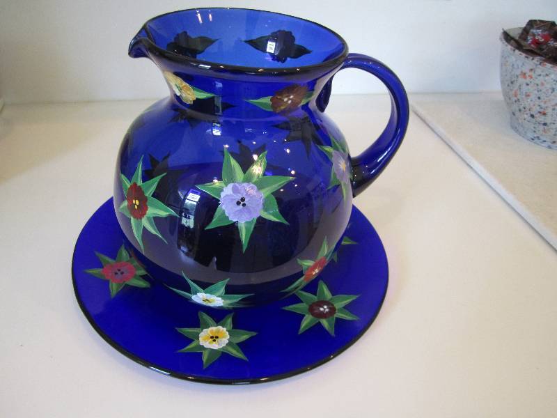 Hand painted pitcher...