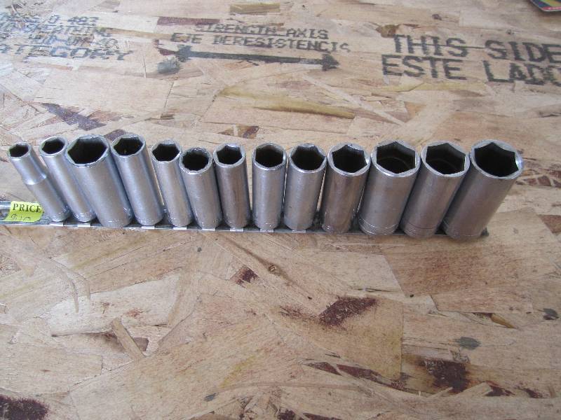 Rail of Craftsman deep sockets, 38...