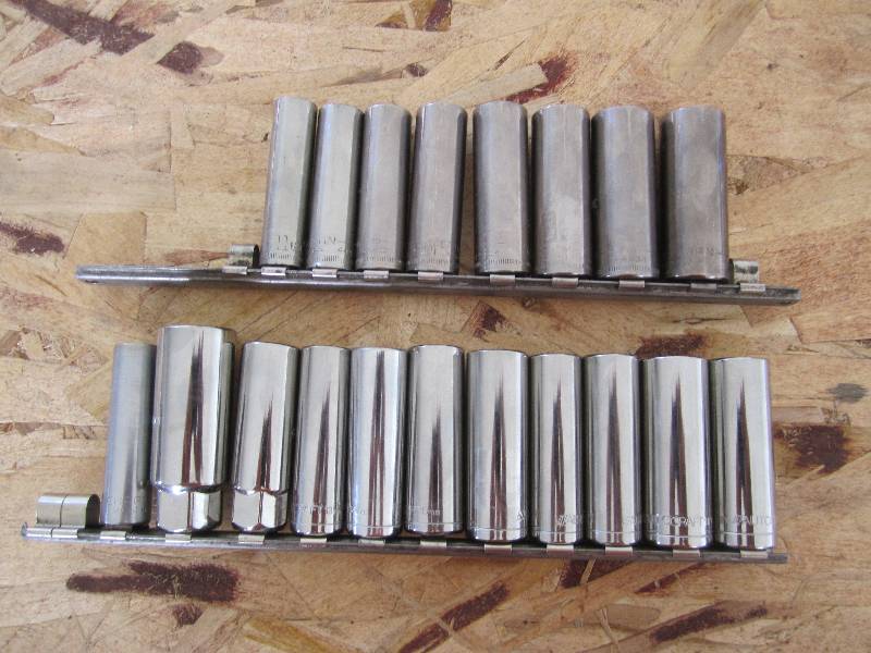 2 rails of deep sockets, Craftsmand...