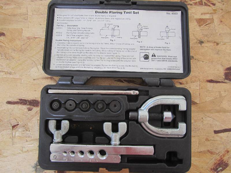 Double flaring tool set...