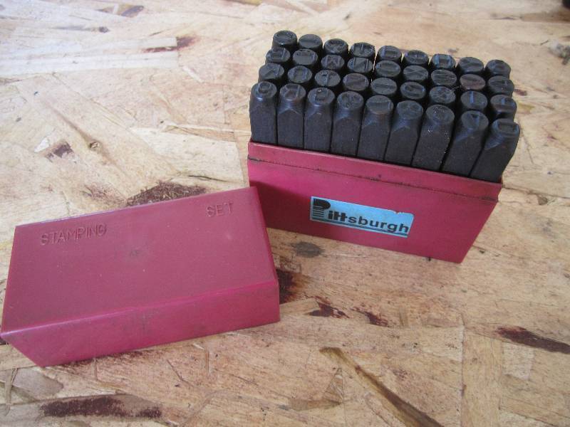 Pittsburgh letter stamping set...