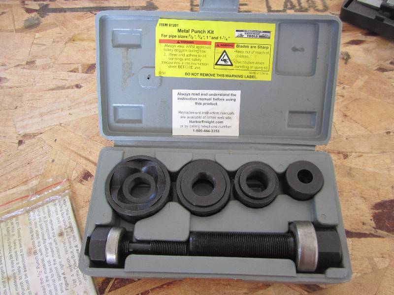Harbor Freight metal punch kit... Furniture, Antiques, Lots of Tools