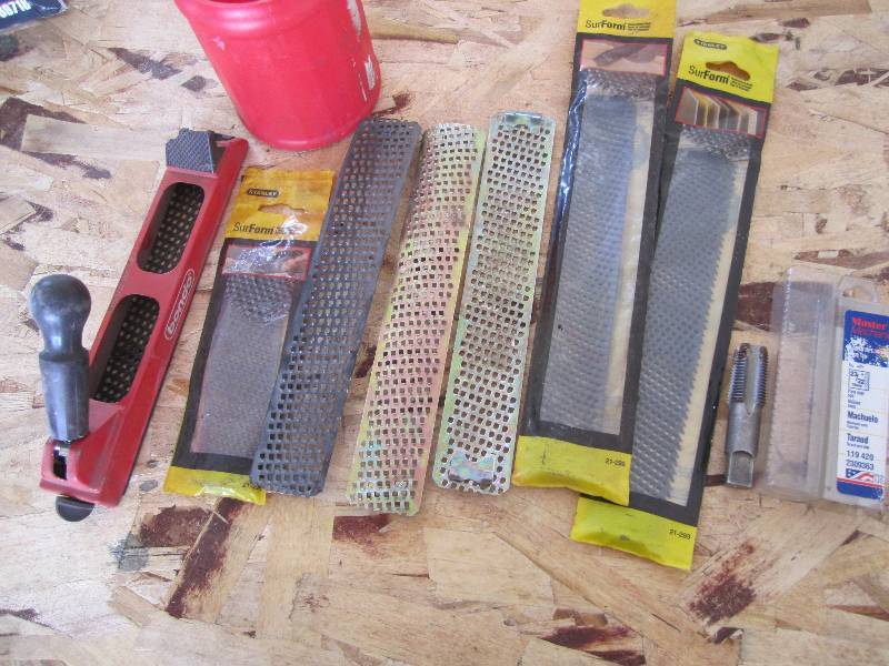 Files and a Master Mechanic tap...