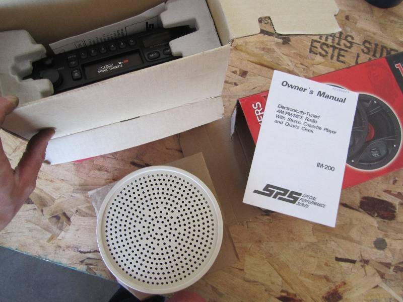 New cassette AM FM car stereo and s...