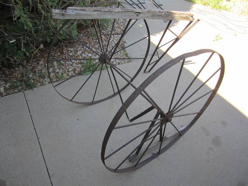Metal wagon wheel axel...
