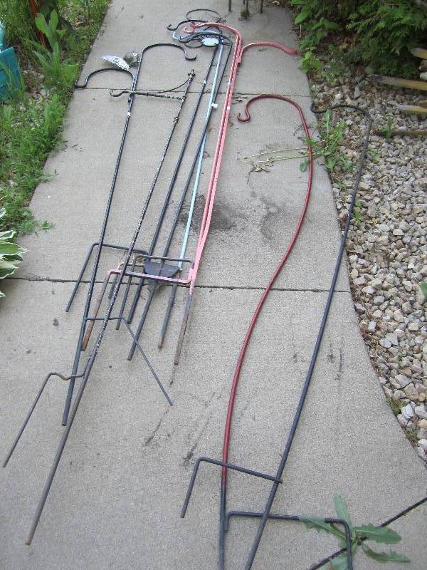 Lot of tal shepherds hooks...
