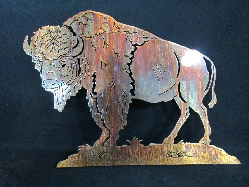lot 120 image: Large Buffalo Wall Art