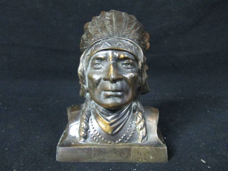 lot 147 image: Cast Indian Head  Coin Bank