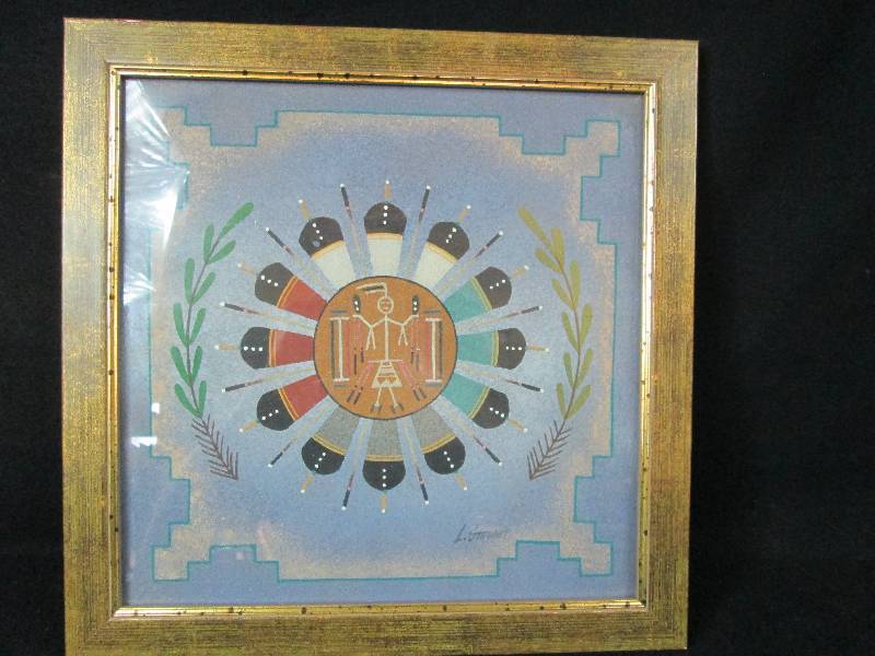lot 171 image: L. Stewart Sand Painting