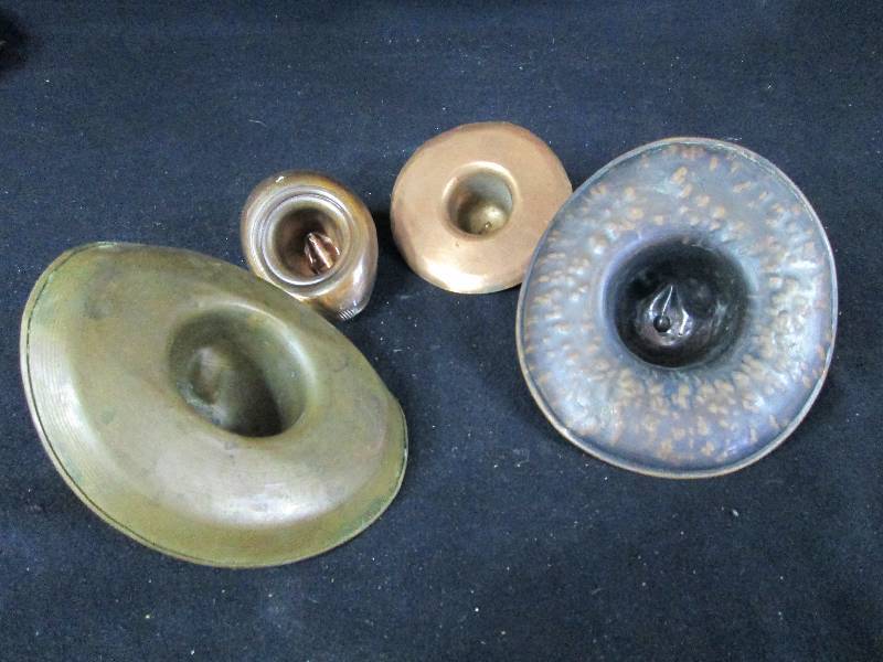 lot 184 image: Copper Cowboy Hat Ashtrays