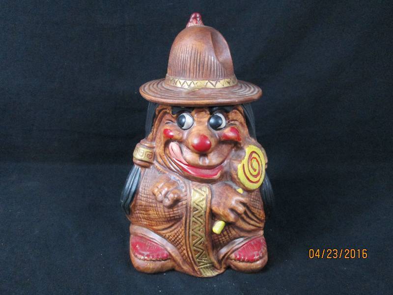 lot 101 image: California Originals Indian Cookie Jar