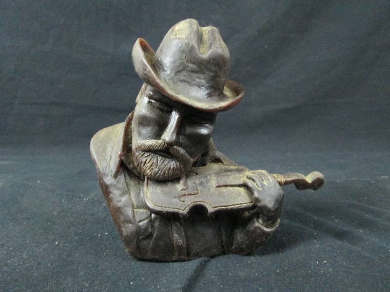 lot 113 image: Carved Wax Cowboy
