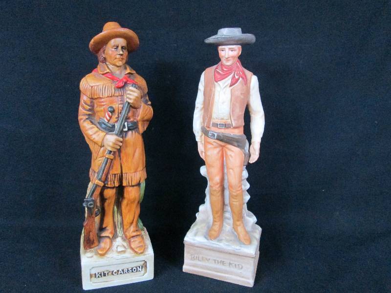 lot 241 image: Kit Carson & Billy the Kid Decanters