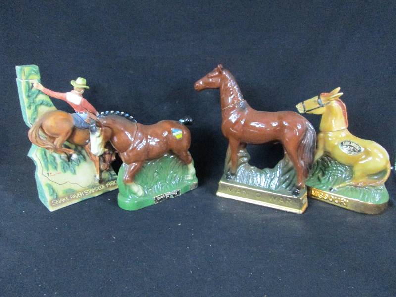 lot 254 image: Mule & Horse Decanters