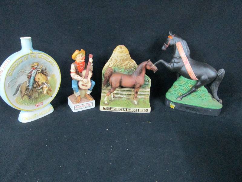 lot 257 image: The American Saddle Bread & Tennessee Walking Horse Decanters