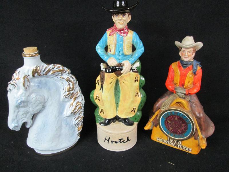 lot 260 image: Cowboy Decanters