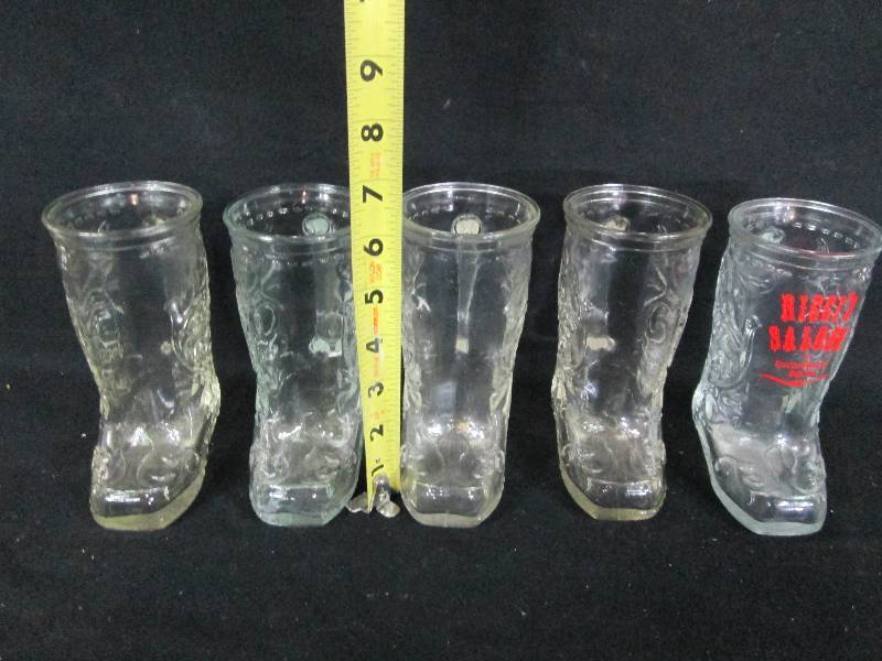 lot 268 image: Glass Boot Mugs