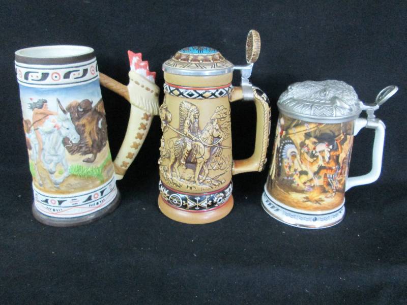 lot 271 image: Indian Beer Steins