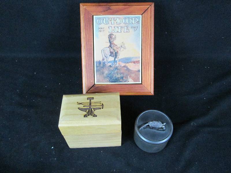 lot 279 image: Wood & Tin Boxes