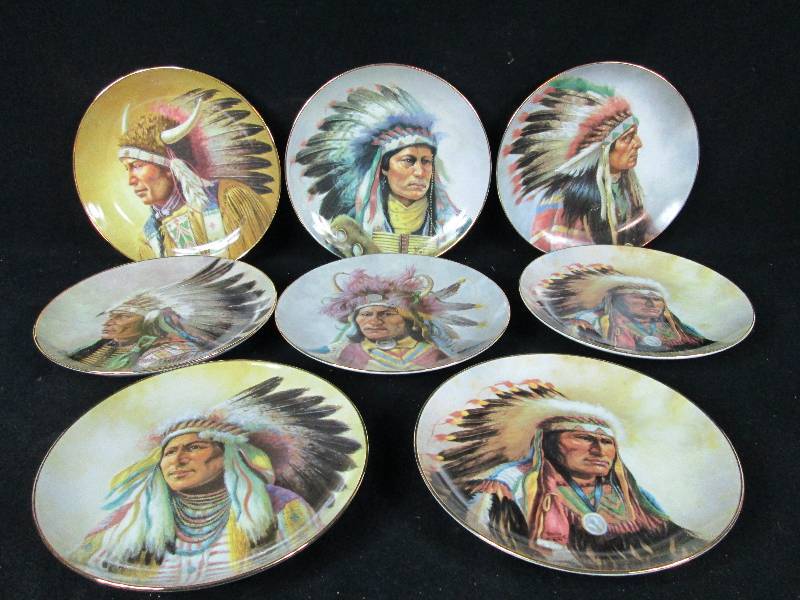 lot 289 image: Strength Of the Sioux Plate Set