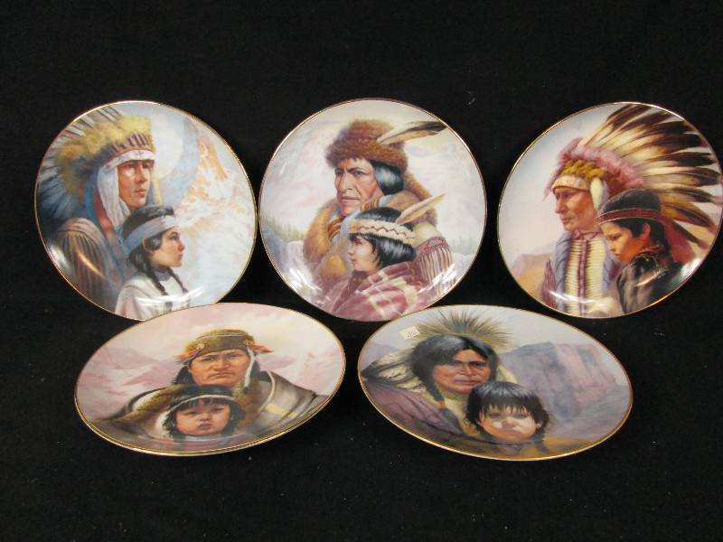 lot 291 image: The Cheyenne Nation Plate Set