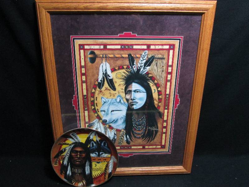 lot 312 image: Indian Picture and Plate