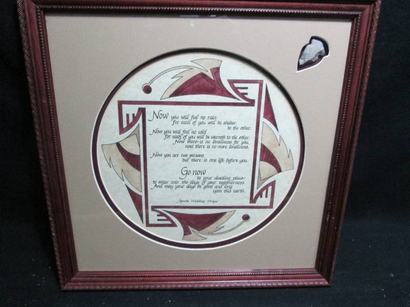 lot 321 image: Apache Wedding Prayer