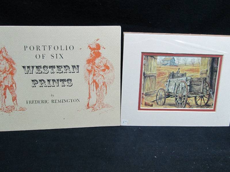 lot 322 image: Portfolio of Western Prints