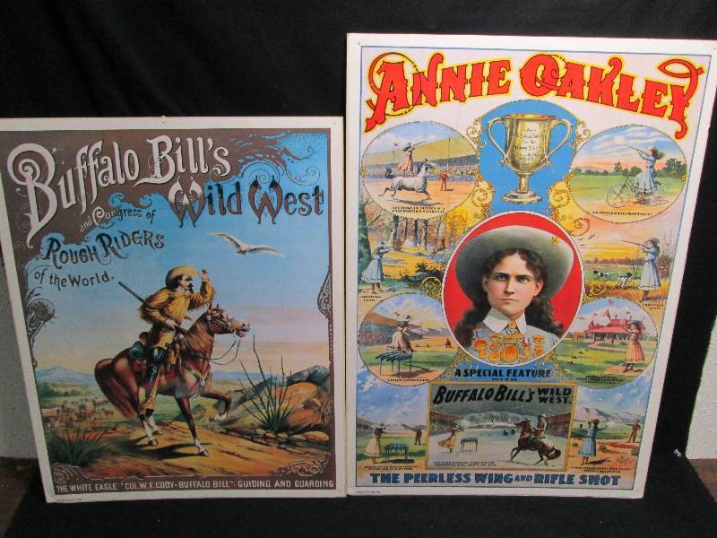 lot 327 image: 2 retro Buffalo Bill Posters