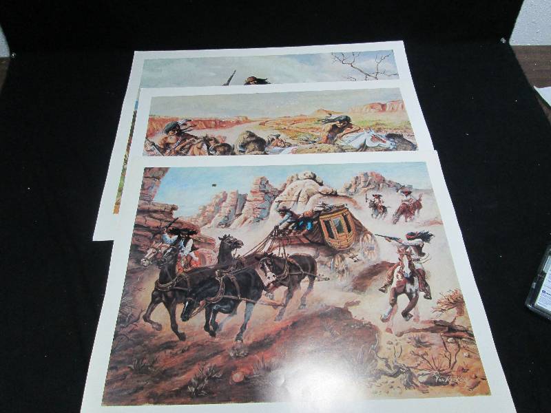 lot 328 image: 3 Western Pictures