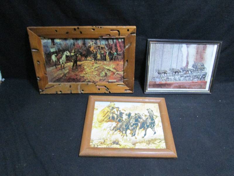 lot 331 image: 3 Western Pictures
