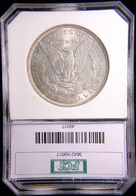 1896 MORGAN SILVER DOLLAR MS65 PCI