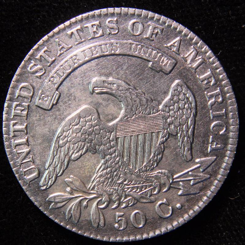 1830 US CAPPED BUST SILVER HALF DOLLAR XF