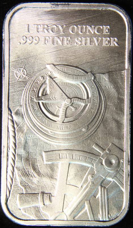 1 TROY OZ. .999 FINE SILVER BAR PROSPECTOR