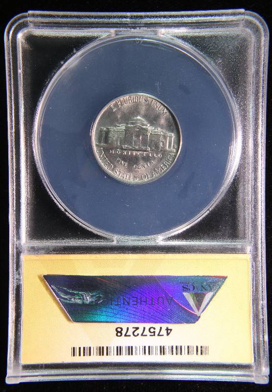 1957-D JEFFERSON NICKEL MS64 ANACS