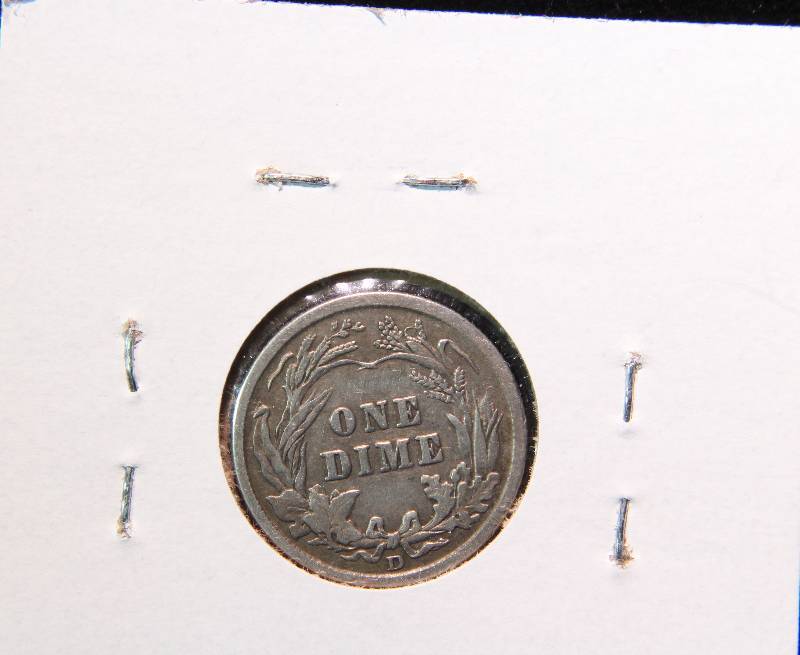 1914-D BARBER SILVER DIME XF