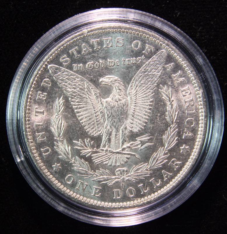 1881-O MORGAN SILVER DOLLAR UNC IN AIRTITE HOLDER