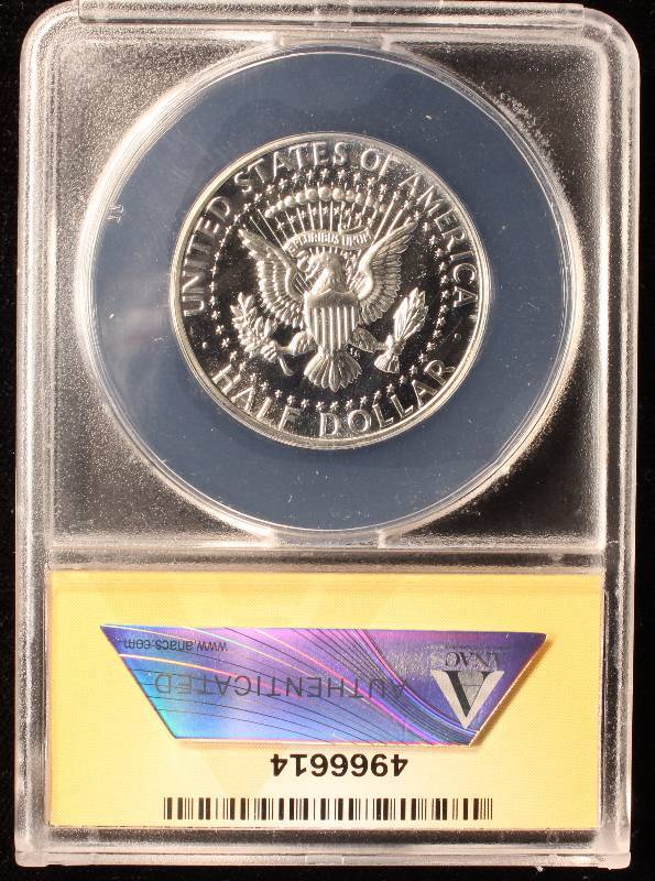 1964 KENNEDY PROOF SILVER HALF DOLLAR PF67 ANACS