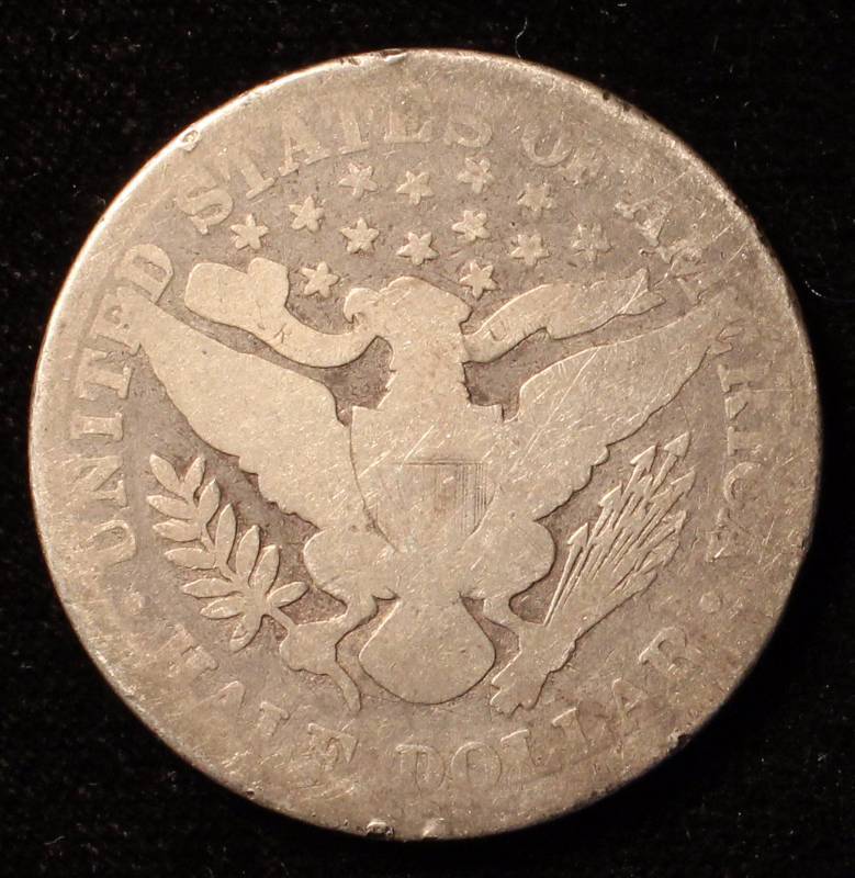 1892 BARBER SILVER HALF DOLLAR
