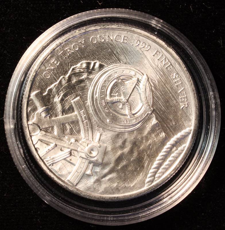 1 TROY OZ. .999 FINE SILVER PROSPECTOR IN AIRTITE HOLDER