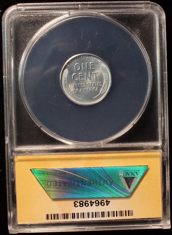 1943-D WHEAT CENT STEEL WAR MS65 ANACS