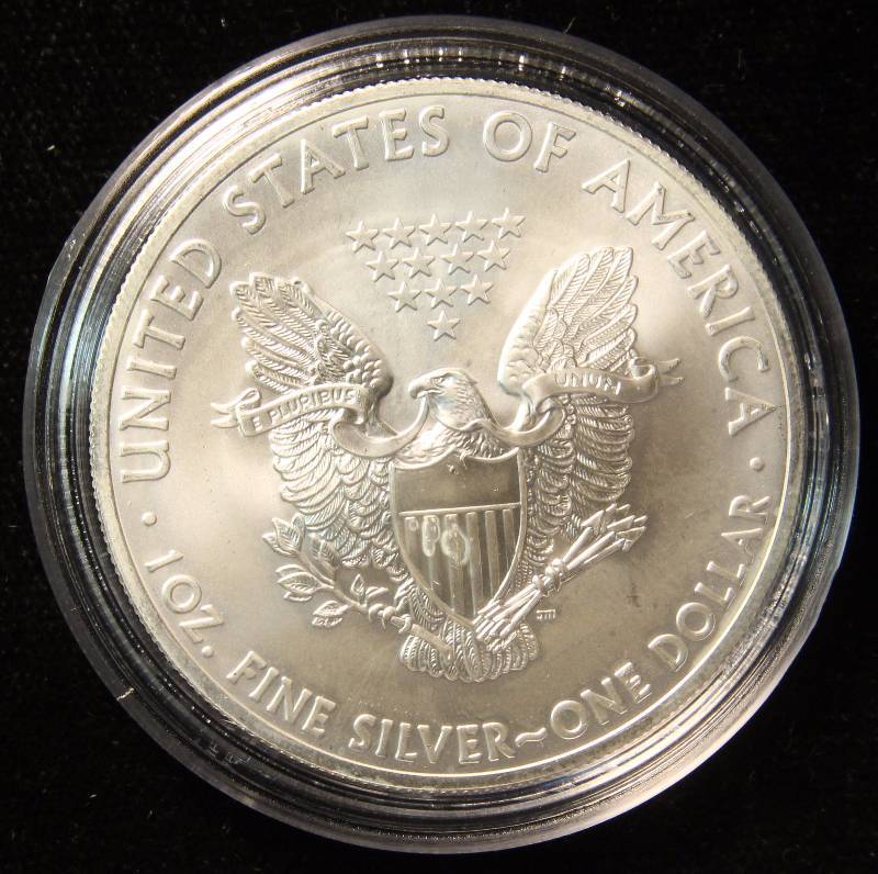 2014 AMERICAN SILVER EAGLE 1 TROY OZ. .999 FINE SILVER DOLLAR IN AIRTITE CAPSULE