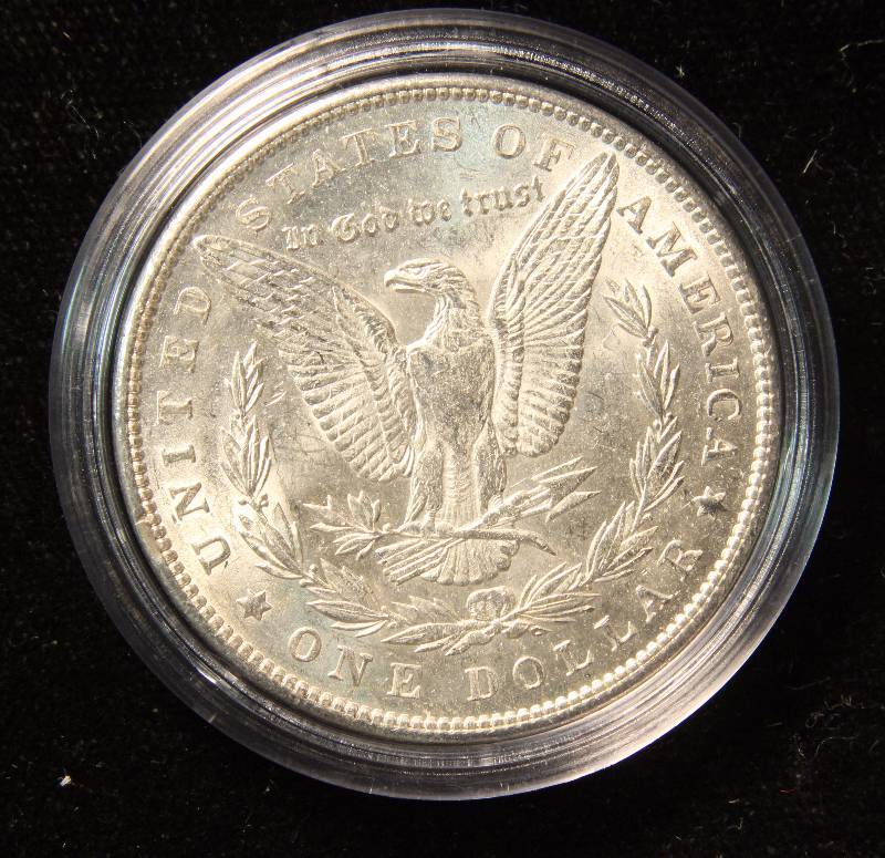 1889 MORGAN SILVER DOLLAR AU-UNC IN AIRTITE HOLDER