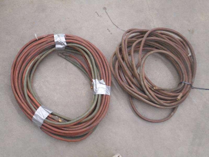 lot 50 image: (2) Lengthy Oxi-Acetylene Hose Sets...
