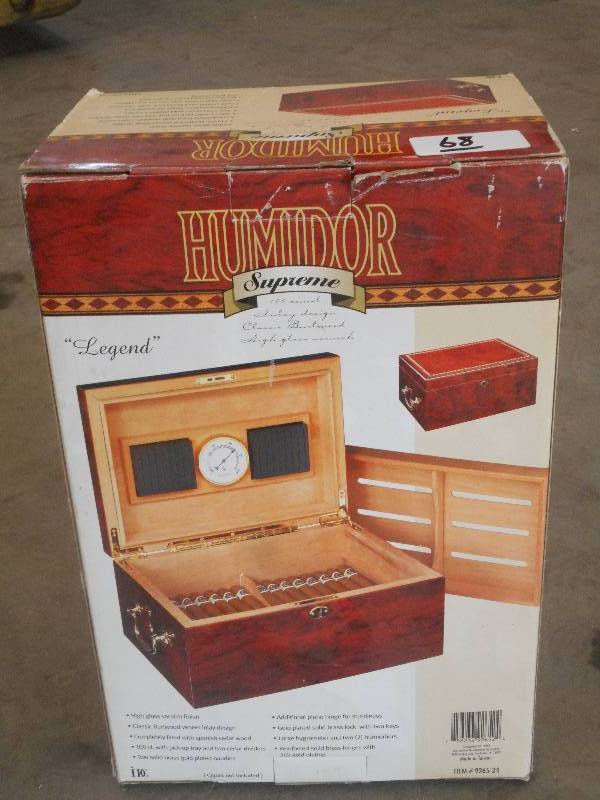 lot 68 image: Legend Model Supreme Humidor, Unu...