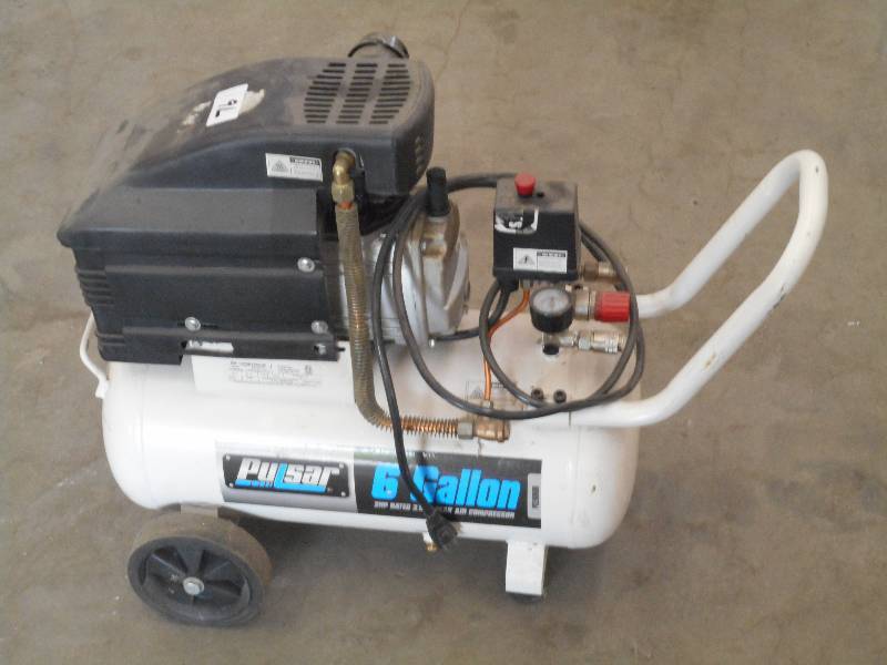 lot 76 image: Pulsar 6-Gallon 2HP Air Compressor,...