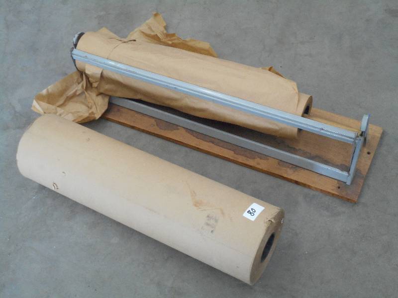 lot 80 image: Paper Roll Holder With (2) Rolls Of...