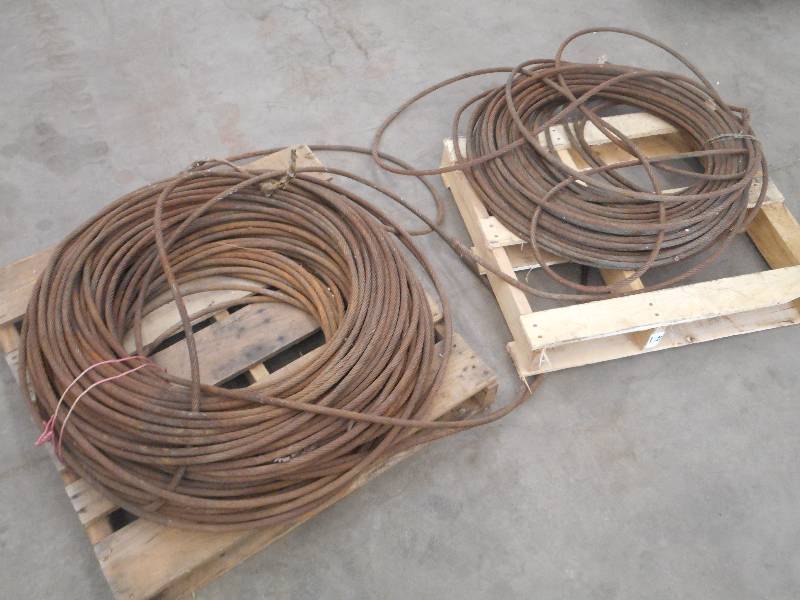 lot 99 image: (2) Spools Of 12 Steel Cable ...