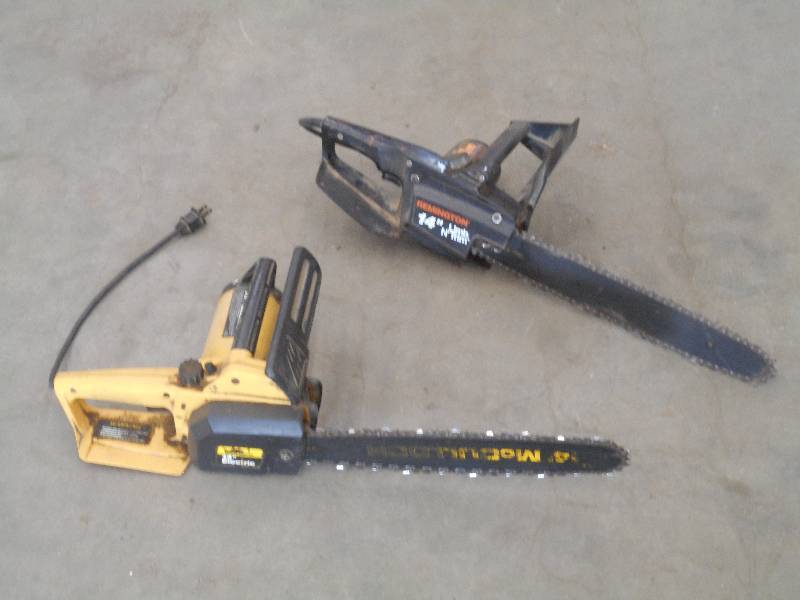 lot 103 image: Lot Of (2) 14 Electric Chainsaws ...